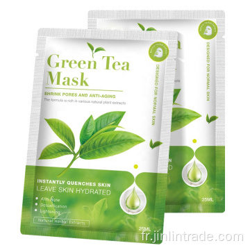 Wholesale Blanchiment Hydratant Thé Vert Feuille facial Masque